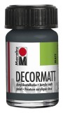 Marabu Decormatt Acryl - Dunkelgrau 079, 15 ml Acrylfarbe dunkelgrau Acrylfarbe auf Wasserbasis