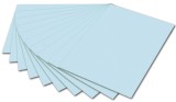 Folia Tonpapier - 50 x 70 cm, eisblau Mindestabnahmemenge - 10 Blatt Tonpapier eisblau 50 x 70 cm