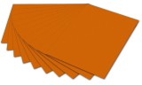 Folia Tonpapier - 50 x 70 cm, hellorange Mindestabnahmemenge - 10 Blatt Tonpapier hellorange