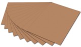 Folia Tonpapier - 50 x 70 cm, hellbraun Mindestabnahmemenge - 10 Blatt Tonpapier hellbraun 130 g/qm