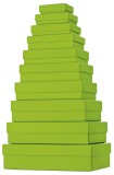 Stewo Geschenkkarton One Colour - 10 tlg., flach, hellgrün Geschenkschachtel One Colour hellgrün