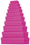 Stewo Geschenkkarton One Colour - 10 tlg., flach, pink Geschenkschachtel One Colour pink rechteckig