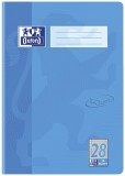 Oxford Heft A4 / 16 Blatt Lineatur 28 - Touch meerblau Heft 28: 5 mm kariert / Rand beidseitig A4