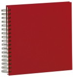 Rössler Papier Fotospiralbuch SOHO - 23 x 23 cm, 60 Seiten, rot Fotoalbum SOHO neutral rot 230 mm