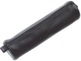 Alassio® Schlamperrolle - Leder, schwarz Faulenzer Leder schwarz 21 cm 6 cm