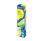 Pelikan® Füller Twist® - Feder M, neon gelb dreieckige Form mit weicher Griffzone Füllhalter M