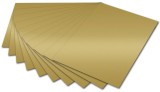 Folia Tonpapier - A4, gold glänzend Mindestabnahmemenge - 100 Blatt Tonpapier gold glänzend