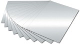 Folia Tonpapier - 50 x 70 cm, silber glänzend Mindestabnahmemenge - 10 Blatt Tonpapier 50 x 70 cm