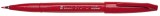 Pentel® Kalligrafiestift Sign Pen Brush - Pinselspitze, rot Kalligrafiestift rot 0,2 - 2,0 mm