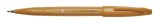 Pentel® Kalligrafiestift Sign Pen Brush - Pinselspitze, ocker Kalligrafiestift ocker 0,2 - 2,0 mm
