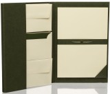 Rössler Papier Paper Royal Briefpapiermappe - grün, 25/25, A4/DL, chamois gerippt Briefpapiermappe