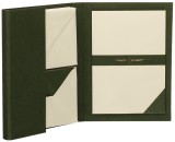 Rössler Papier Paper Royal Briefpapiermappe - grün, 15/15, A5/C6, chamois gerippt Briefpapiermappe
