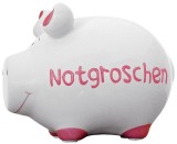 KCG Spardose Schwein Notgroschen - Keramik, klein Spardose Schwein Notgroschen 12,5 cm 9 cm
