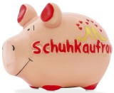 KCG Spardose Schwein Schuhkaufrausch - Keramik, klein Spardose Schwein Schuhkaufrausch 12,5 cm