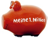 KCG Spardose Schwein Meine 1. Million - Keramik, klein Spardose Schwein Meine 1.Million 12,5 cm