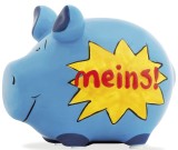 KCG Spardose Schwein Meins ! - Keramik, klein Spardose Schwein Meins ! 12,5 cm 9 cm Keramik