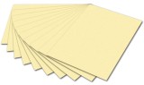 Folia Tonpapier - 50 x 70 cm, strohgelb Mindestabnahmemenge - 10 Blatt Tonpapier strohgelb 130 g/qm
