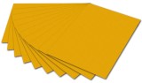 Folia Tonpapier - 50 x 70 cm, dunkelgelb Mindestabnahmemenge - 10 Blatt Tonpapier dunkelgelb
