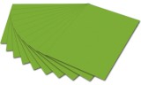 Folia Tonpapier - 50 x 70 cm, grasgrün Mindestabnahmemenge - 10 Blatt Tonpapier grasgrün 130 g/qm