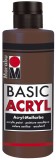 Marabu Basic Acryl - Mittelbraun 040, 80 ml Acrylfarbe mittelbraun 80 ml