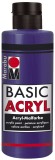 Marabu Basic Acryl - Violett dunkel 051, 80 ml Acrylfarbe violett dkl. 80 ml
