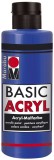 Marabu Basic Acryl - Ultramarinblau dunkel 055, 80 ml Acrylfarbe ultramarinblau 80 ml