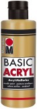 Marabu Basic Acryl - Metallic-Gold 784, 80 ml Acrylfarbe Metallic-Gold 80 ml