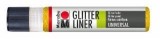 Marabu Glitter-Liner - Gelb 519, 25 ml Glitter-Liner Gelb auf Wasserbasis 25 ml