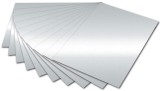 Folia Fotokarton - 50 x 70 cm, silber glänzend Mindestabnahmemenge - 10 Blatt. Fotokarton silber