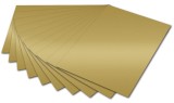 Folia Fotokarton - 50 x 70 cm, gold glänzend Mindestabnahmemenge - 10 Blatt. Fotokarton gold