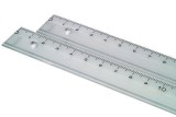 KUM® Lineal Kunststoff - 30 cm, glasklar Plastiklineal 30 cm