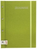 Roth Zeugnismappe - 12 Hüllen, grün Zeugnismappe grün 24 x 31,5 cm 12 Buchleineinband