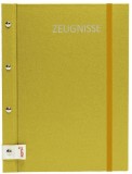 Roth Zeugnismappe - 12 Hüllen, gold Zeugnismappe gold 24 x 31,5 cm 12 Buchleineinband