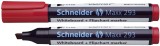 Schneider Board-Marker Maxx 293 - 2+5 mm, rot Kombimarker für Whiteboards und Flipcharts. rot