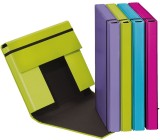 Pagna® Heftbox Trend - A4, PP, 4 farbig sortiert, Gummizug Dokumentenbox Trend A4 Gummizug 245 mm