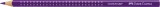 FABER-CASTELL Buntstift Colour GRIP - purpurviolett ergonomische Dreikantform mit Namensfeld 3 mm
