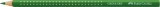 FABER-CASTELL Buntstift Colour GRIP - permanentgrün ergonomische Dreikantform mit Namensfeld 3 mm