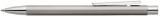 Faber-Castell Kugelschreiber NEO Slim - B, Edelstahl, matt Kugelschreiber Druckmechanik schwarz B