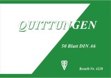 PVP Penig Quittung - A6, 50 Blatt Quittung A6 quer mit Sicherheitsdruck 50 Blatt