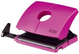 Novus® Locher B216 - 16 Blatt, 2-fach Lochung, Anschlagschiene, pink Locher 16 Blatt 80 mm pink