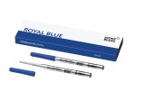 Montblanc® Kugelschreibermine - B, 2 Minen, royal blue Großraummine blau B Metall-Großraummine