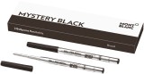 Montblanc® Kugelschreibermine - B, 2 Minen, mystery black Großraummine schwarz B