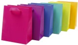 PaperStyle Geschenktragetasche uni - 17,7 x 27,7 x 9,8 cm, sortiert Mindestabnahmemenge = 12 Stück.
