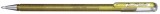 Pentel® Gelschreiber Hybrid Dual Glitter - 0,5 mm, gold Gelschreiber gold 0,5 mm Kappenmodell