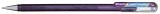 Pentel® Gelschreiber Hybrid Dual Glitter - 0,5 mm, violett/metallic blau Gelschreiber 0,5 mm