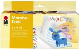 Marabu Textilfarbe Starter Set Textilfarbe 6x 15 ml