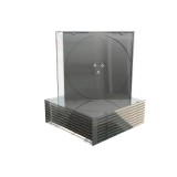 MediaRange CD-Leerhülle, schmal, für 1 Disc, 5.2mm, maschinenfähig, schwarzes Tray CD/DVD Hüllen
