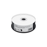 MediaRange CD-R 700MB, 80min 52-fache Schreibgeschwindigkeit, vollflächig bedruckbar (Tintenstrahldrucker), schwarze Schreibseite, 25er Cakebox