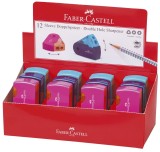 Faber-Castell Doppelspitzdose SLEEVE Trend, sortiert Dosenspitzer sortiert Vierkantbehälter