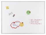 Franken Schreibtafel ECO - 90 x 60 cm, emailliert Inkl. Wandbefestigung und Ablageschale emailliert